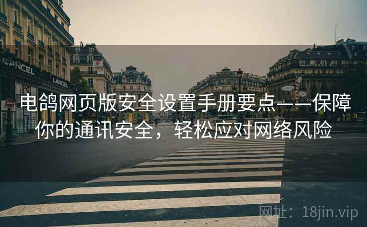 电鸽网页版安全设置手册要点——保障你的通讯安全，轻松应对网络风险