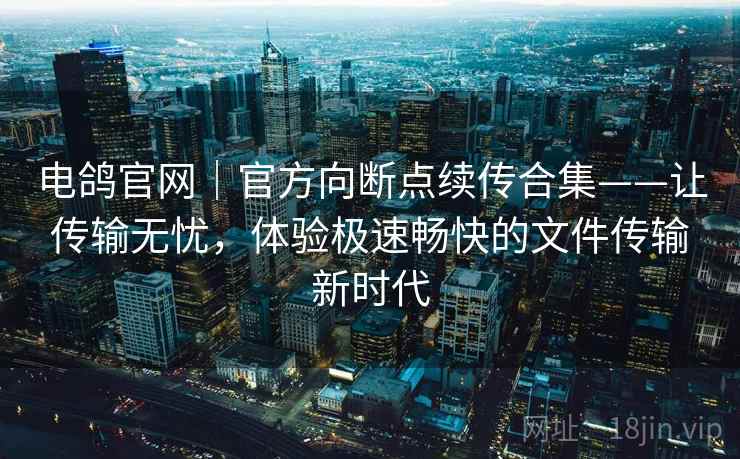 电鸽官网｜官方向断点续传合集——让传输无忧，体验极速畅快的文件传输新时代