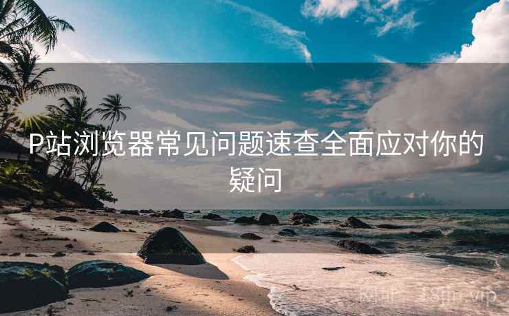 P站浏览器常见问题速查全面应对你的疑问