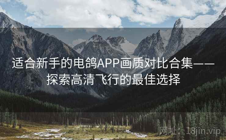 适合新手的电鸽APP画质对比合集——探索高清飞行的最佳选择